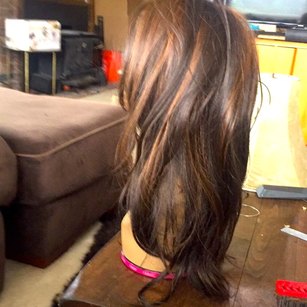 full lace wig brand new uncut lace half human hair